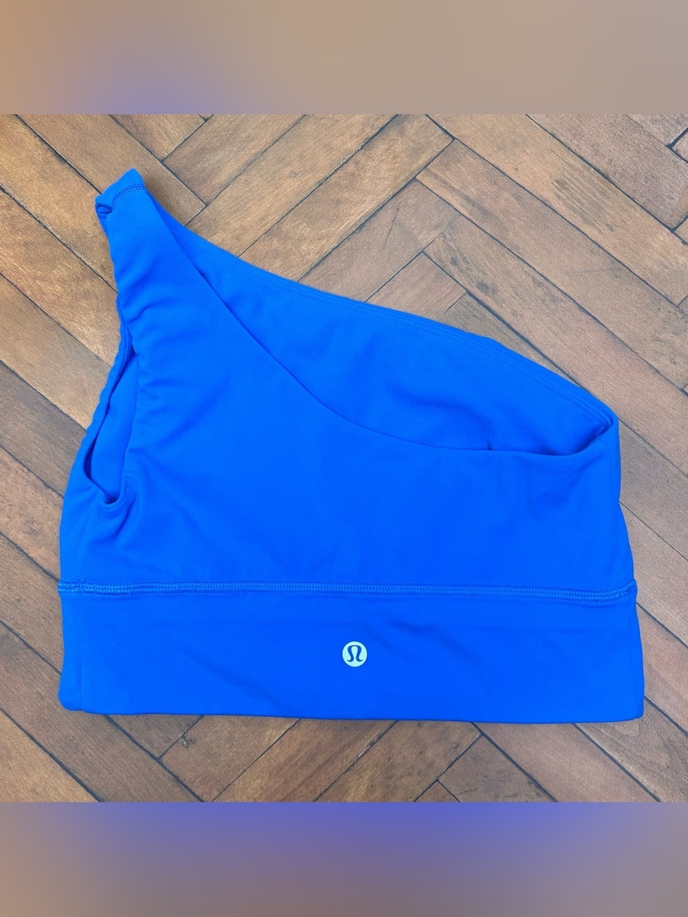 Lululemon Align Asymmetrical Bra *Light Support In Pipe Dream Blue Size 6